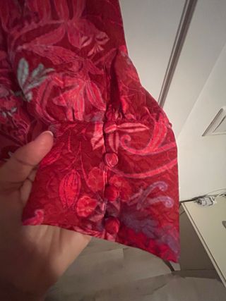 Vestido Zara Rojo y Rosa