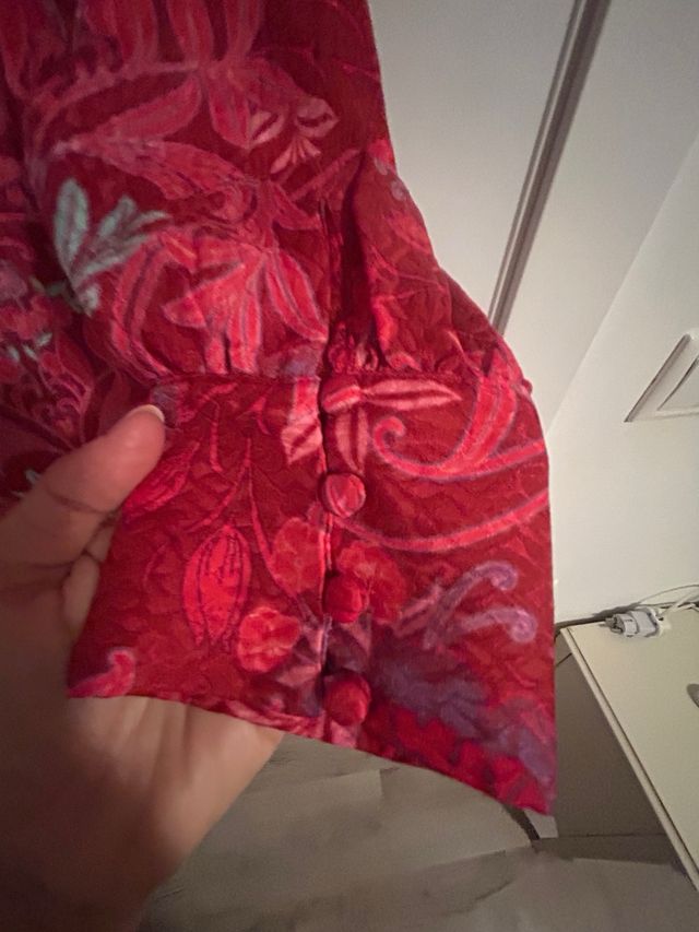 Vestido Zara Rojo y Rosa