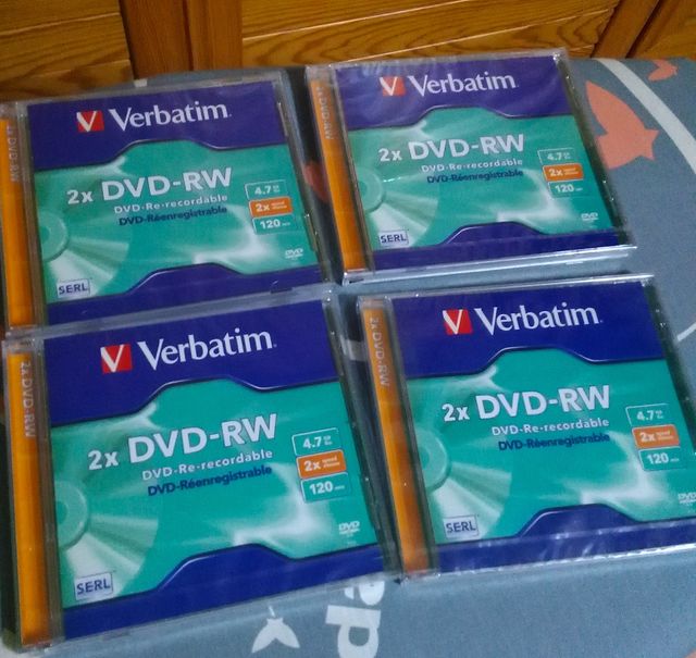 4x DVD-RW Verbatim Precintados