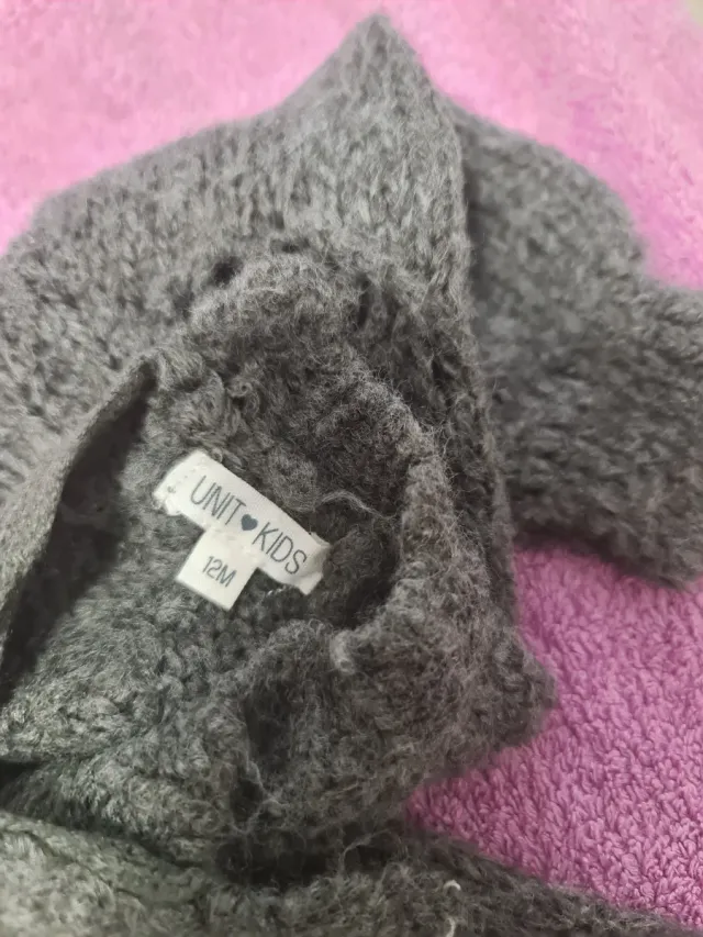 Ropa de bebé UNIT KIDS 12M gris