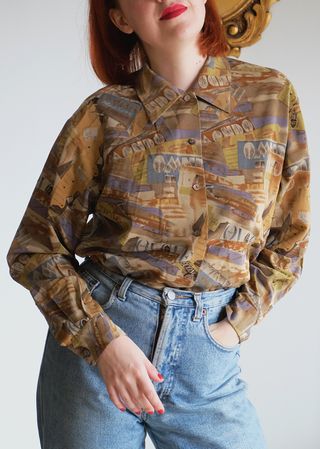 Camisa Vintage Frank Stella NYC