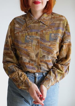 Camisa Vintage Frank Stella NYC