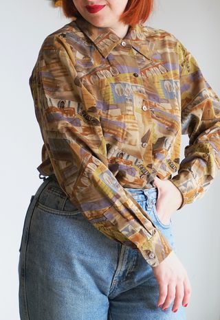 Camisa Vintage Frank Stella NYC