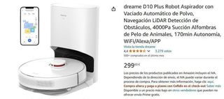 Robot Aspirador Limpiador dreame D10 Plus