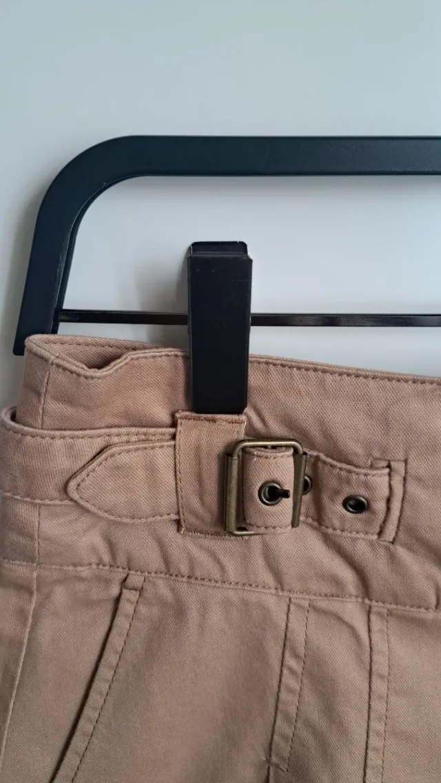 Falda Mango Talla 40 Beige