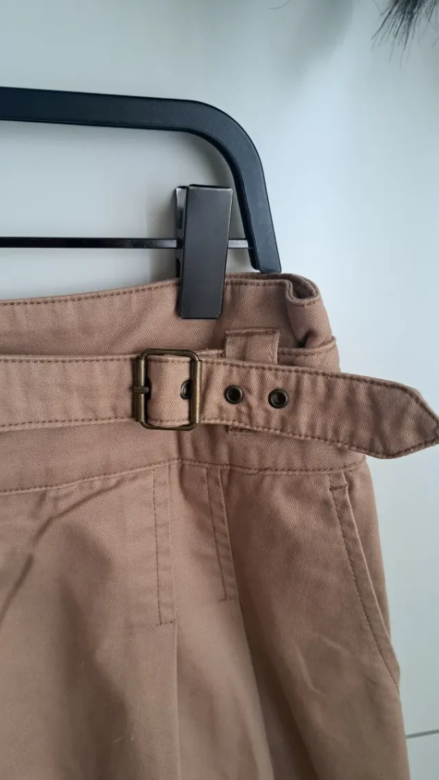 Falda Mango Talla 40 Beige