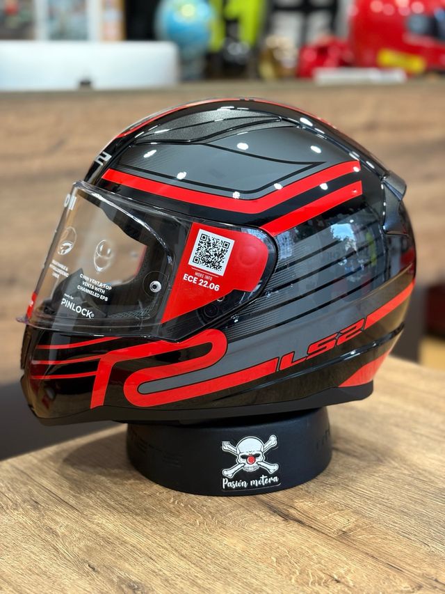 Casco LS2 Rapid II Circuit Negro/Rojo