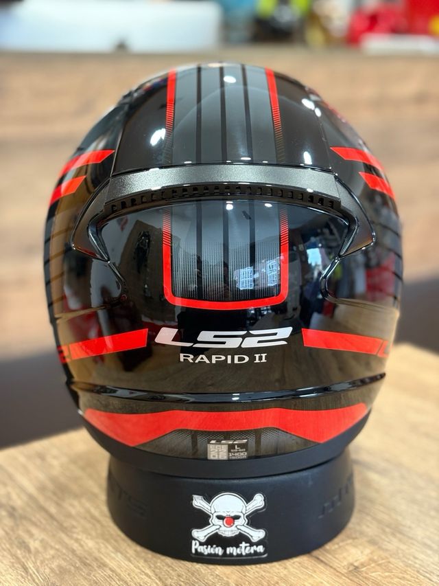 Casco LS2 Rapid II Circuit Negro/Rojo