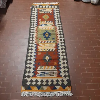 Tappeto Kilim India 200x60 cm