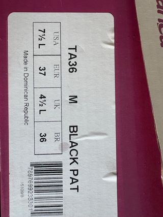 Zapatos de claqué So Danca Negro Talla 36