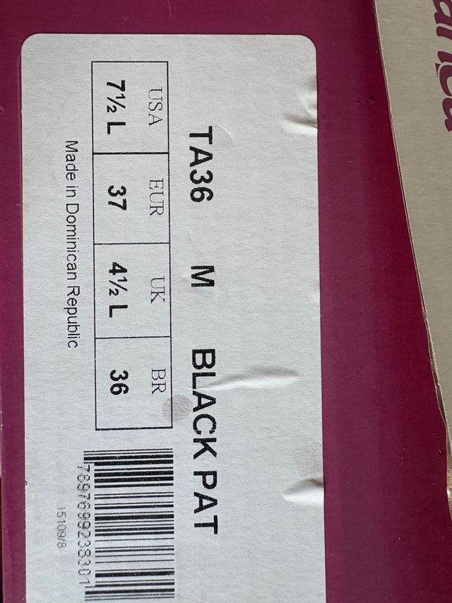 Zapatos de claqué So Danca Negro Talla 36