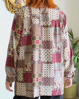 Camisa Vintage Paisley Patchwork