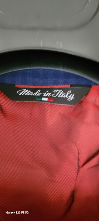 Completo uomo blu a quadri