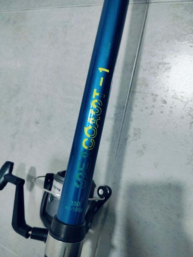 Caña de pescar y red