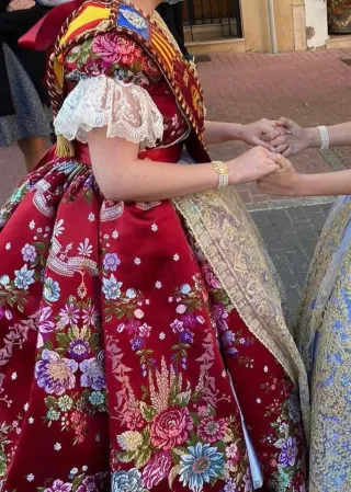 Traje de Fallera mayor Rojo