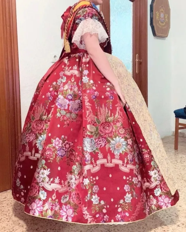 Traje de Fallera mayor Rojo