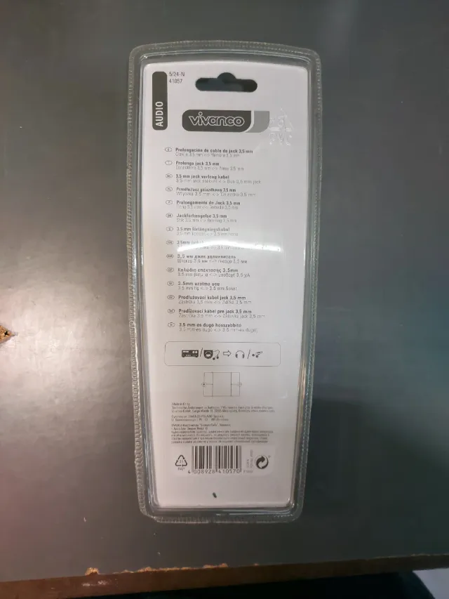 Cavo di prolunga jack audio da 3,5 mm per 5 m