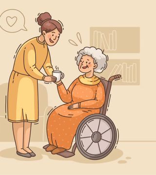 cuidado de mayores y niños