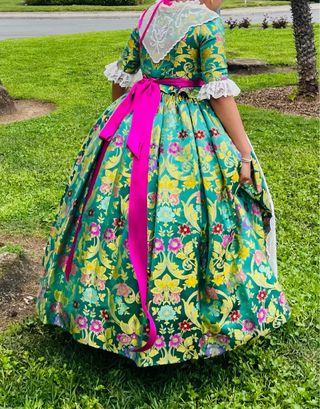 Traje de Fallera verde