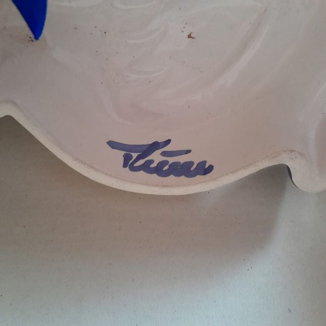 Thun formella decorativa ceramica blu