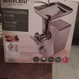 Picadora de Carne Eléctrica SilverCrest 350W Nueva