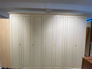 Armadio 7 ante beige e oro