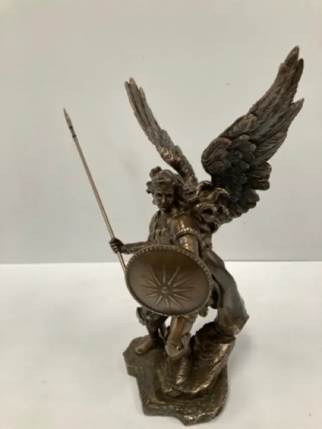 Arcangelo San Raffaele, sculture in bronzo di Signes Grimalt, 25 cm