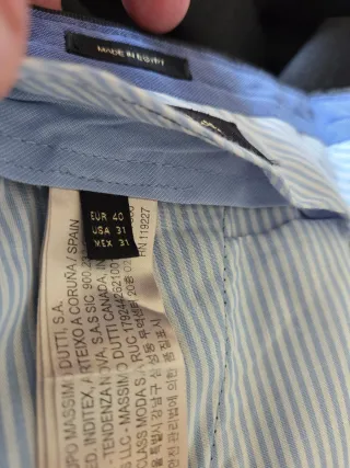 Traje Massimo Dutti Gris Marengo