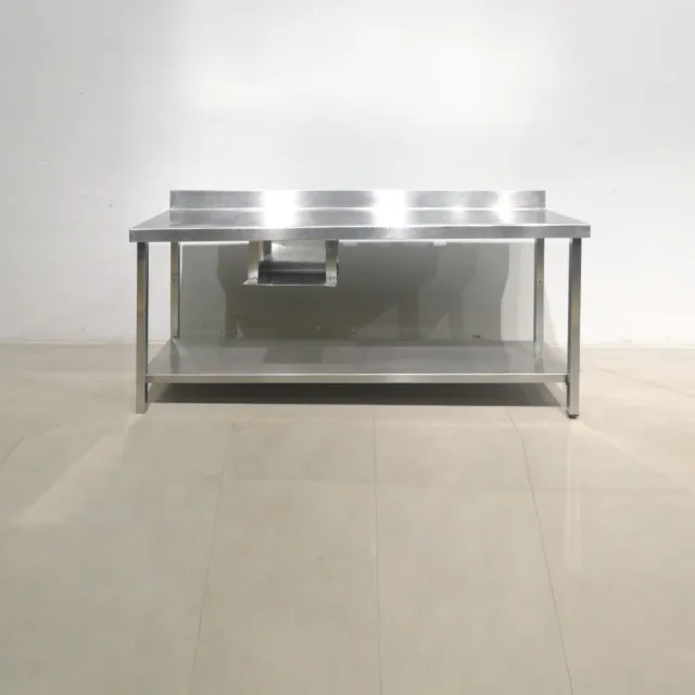 Taula d'inox / Mesa de inox 200x60x94cm