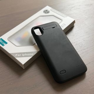 Custodia con batteria nera per iPhone X/Xs