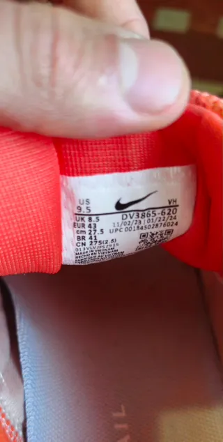 Zapatillas Nike Trail Running Beige Naranja