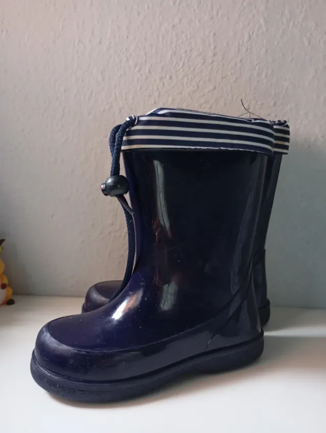Botas de agua infantiles azul marino