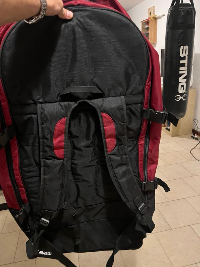 Zaino Fanatic porta SUP nero/rosso