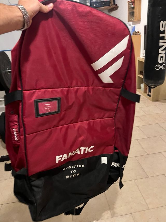 Zaino Fanatic porta SUP nero/rosso
