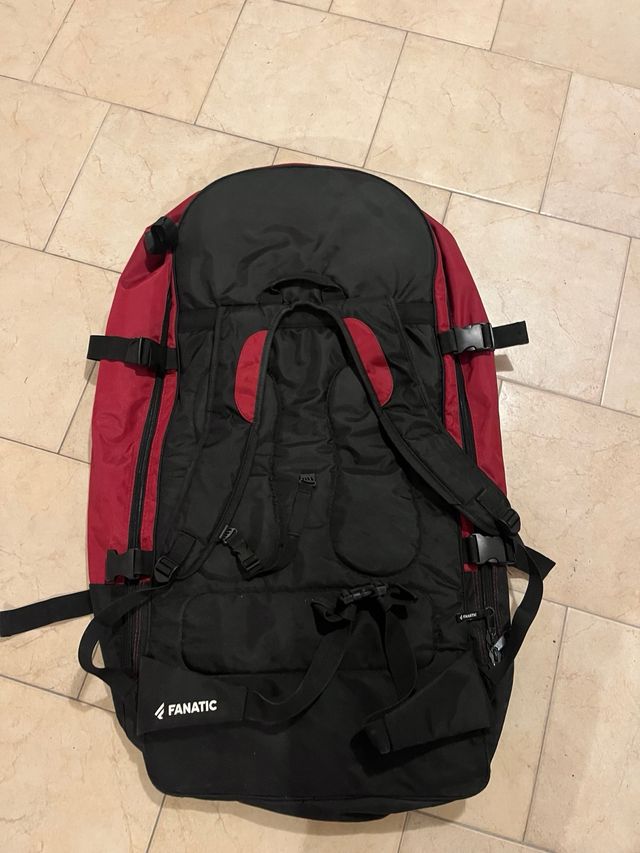 Zaino Fanatic porta SUP nero/rosso