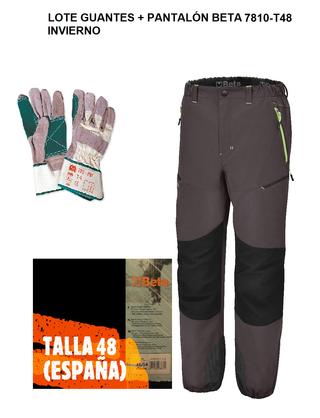 Lote Guantes y Pantalón Beta Invierno T48