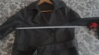 Gabardina mujer gris