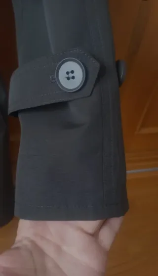 Gabardina mujer gris