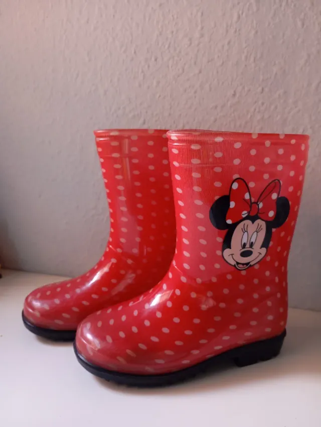 Botas de agua infantiles Minnie Mouse talla 26