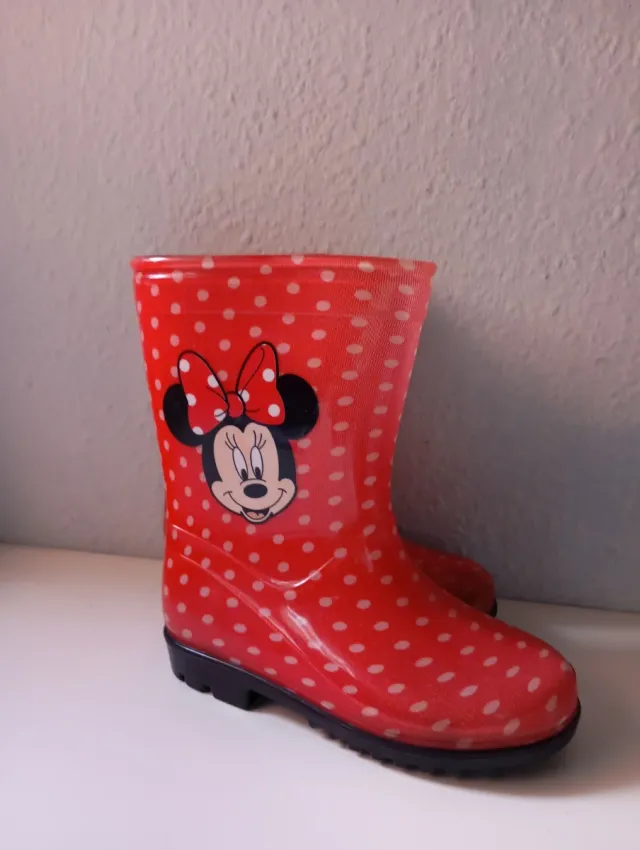 Botas de agua infantiles Minnie Mouse talla 26