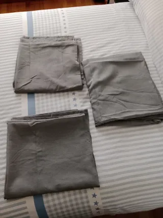 Tende in tessuto grigio HILJA IKEA (PACK 2+1)