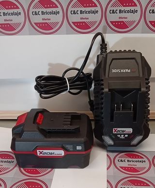 Bateria y cargador parkside 20 voltios 4 amperios