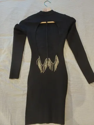 Vestido negro de fiesta un solo uso