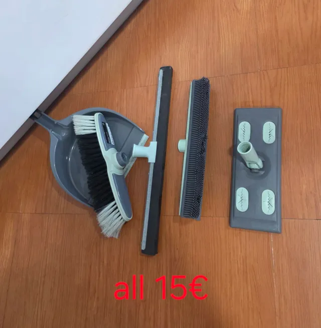 utensilios de limpieza.