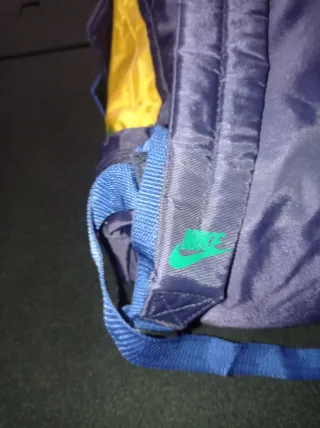 Mochila Vintage Nike Azul y Amarilla