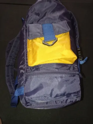 Mochila Vintage Nike Azul y Amarilla