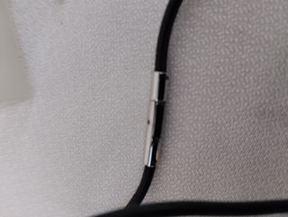 Colgante Lotus Hombre Plata y Negro