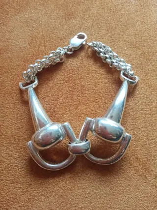 Preciosa Pulsera Plata Hombre 49gr