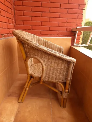 Sillón de mimbre
