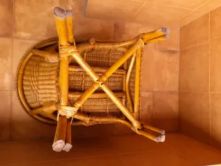 Sillón de mimbre
